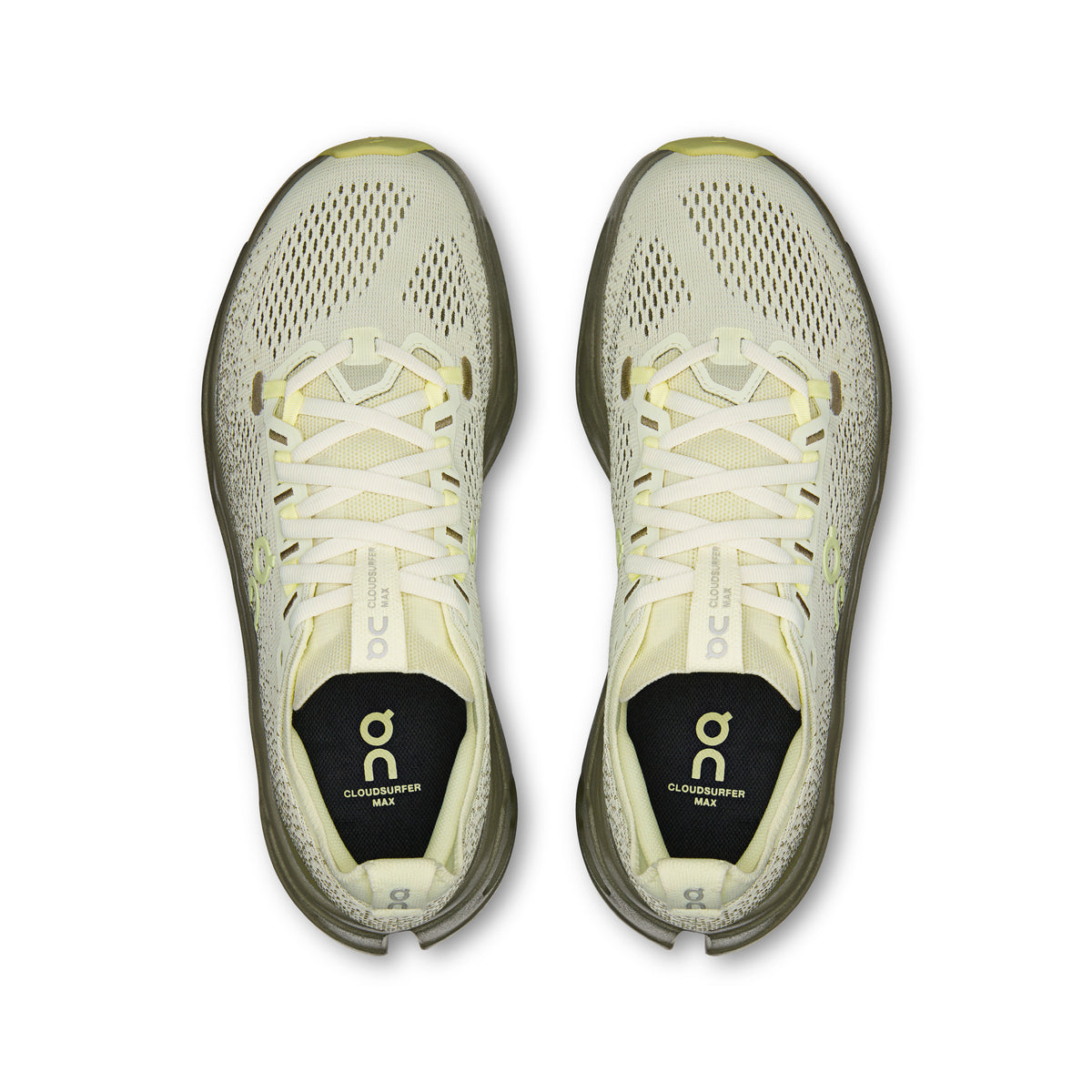 On Cloudsurfer Max Wide - Women's in Seedling / Olive - view 2