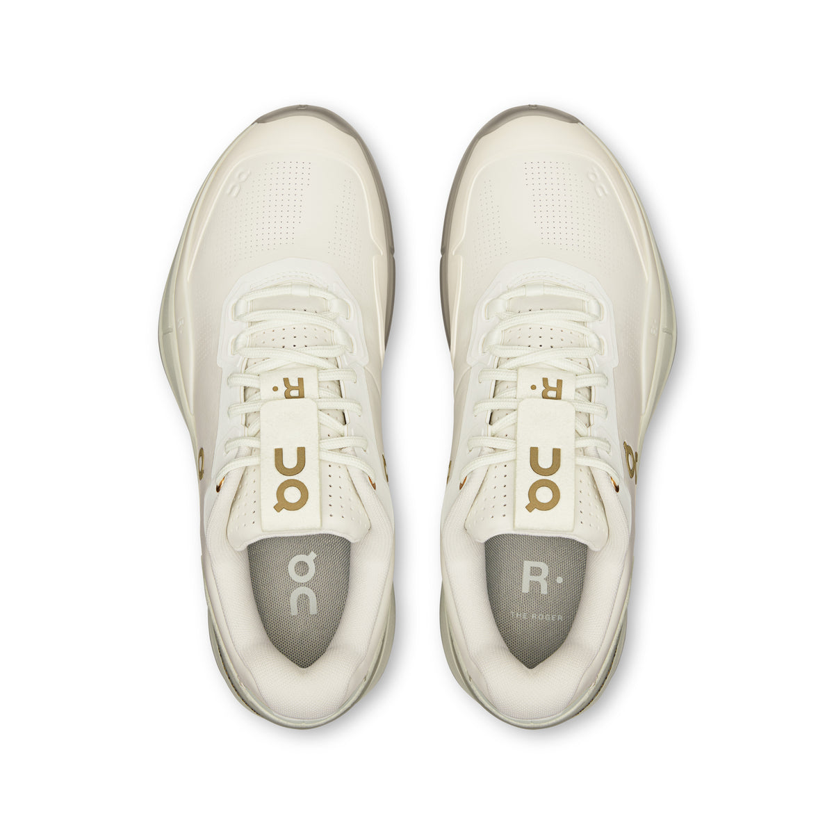 On THE ROGER Pro Ace - Men's in Ivory / Fog - view 2