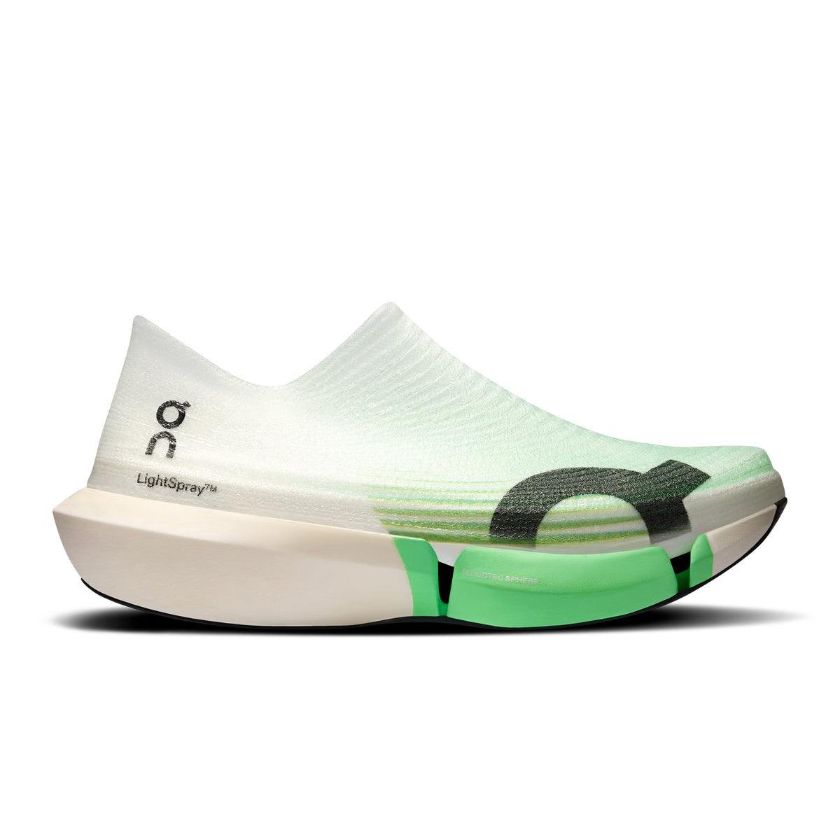 On LightSpray Cloudboom Strike 2 - Unisex in White / Verdite - primary view