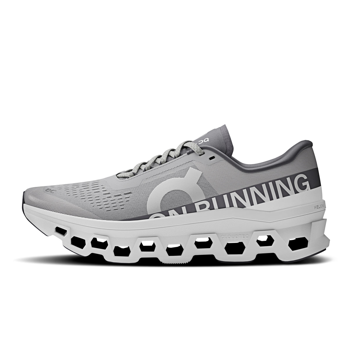On Cloudmonster 1 - Men's in White / Glacier - view 4