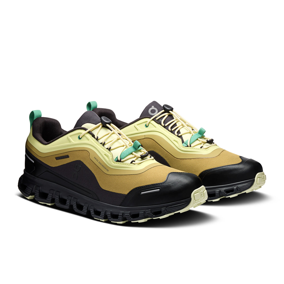 On Cloud 6 Geo Waterproof - Men's in Limelight / Safari - view 6