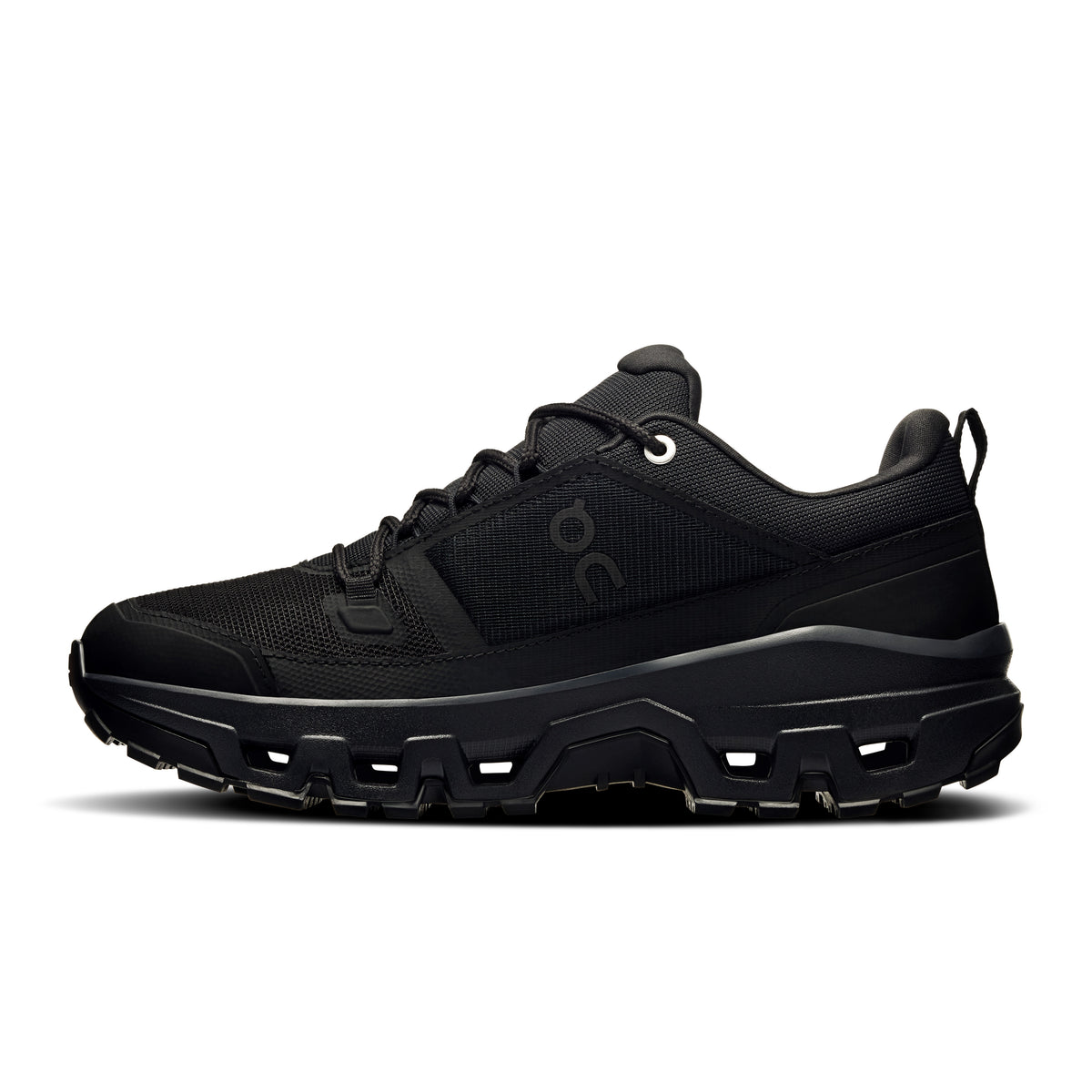 On Cloudrock Low Waterproof - Women's in Black / Black - view 4