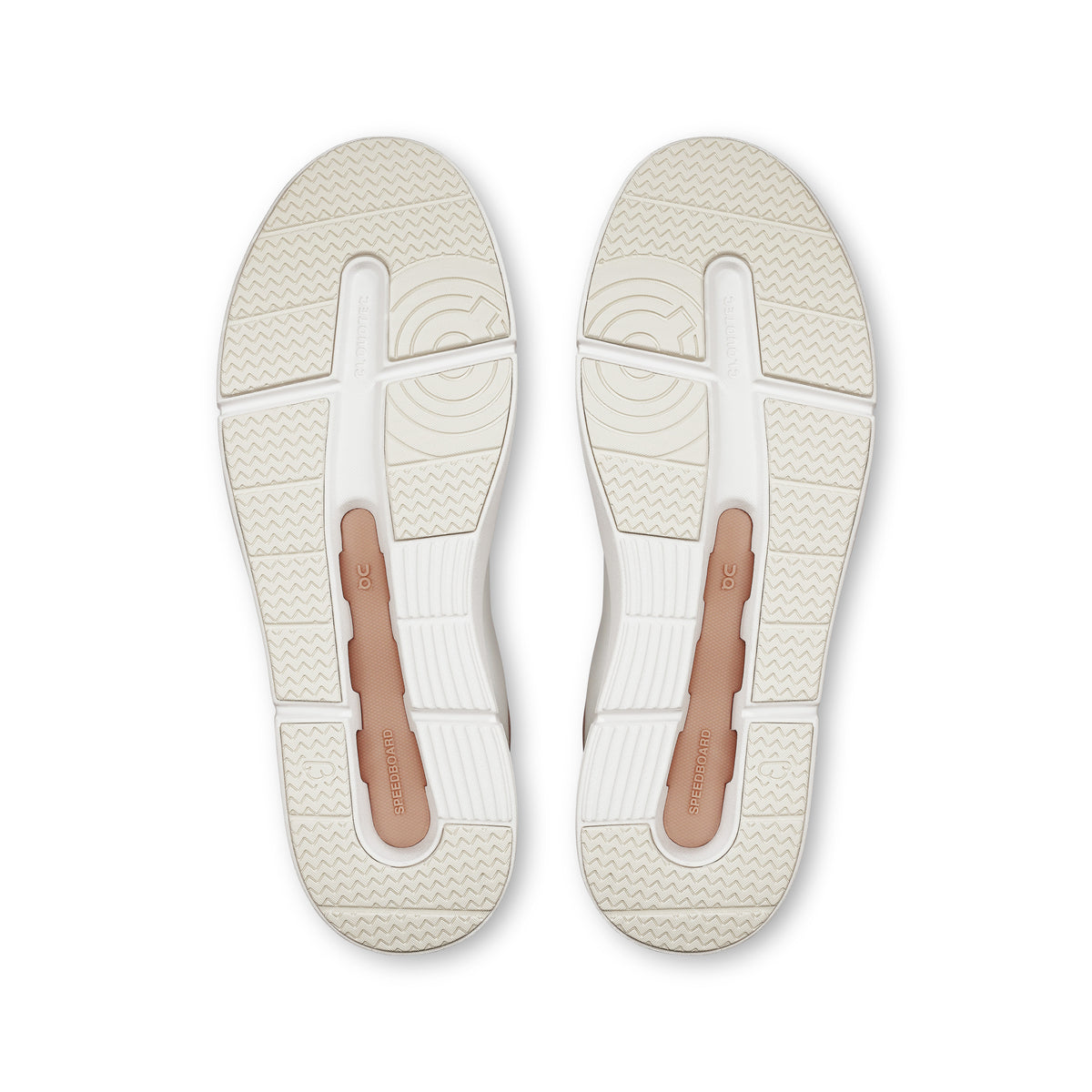 On THE ROGER Advantage - Women's in White / Rosehip - view 3