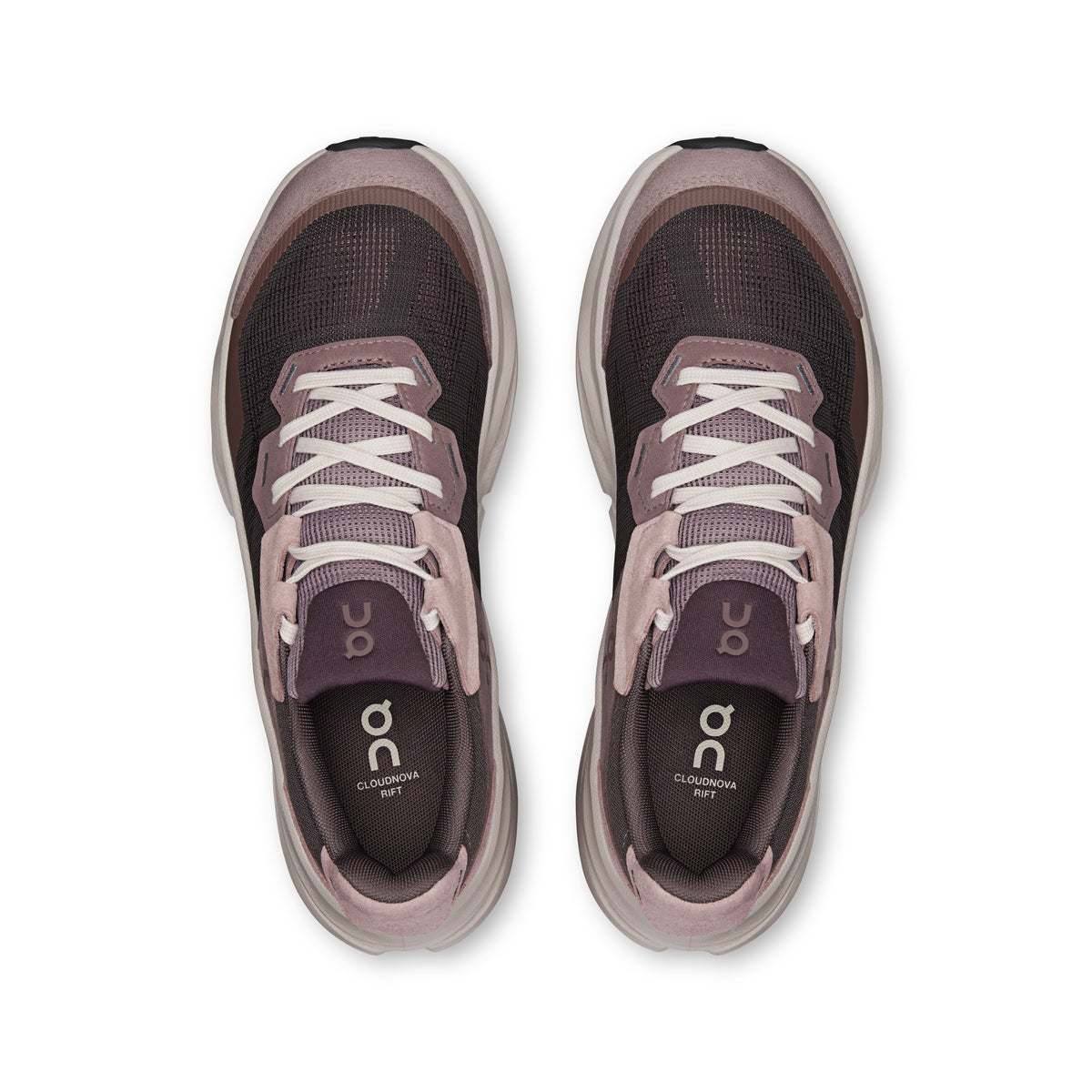 On Cloudnova Rift - Women's in Pebble / Grape - view 2