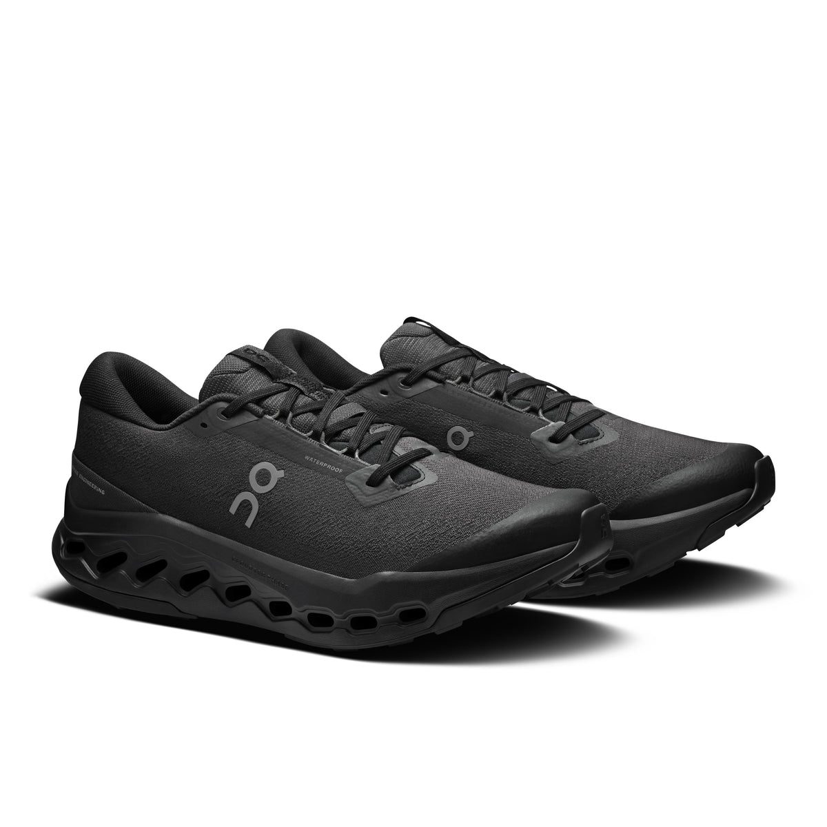 On Cloudsurfer Trail 2 Waterproof - Men's in Black / Black - view 6