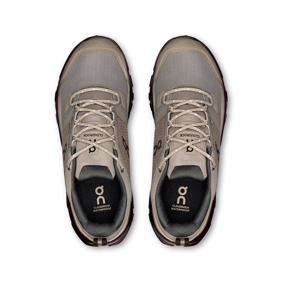 On Cloudrock Low Waterproof - Women's in Cinder / Ox - view 2