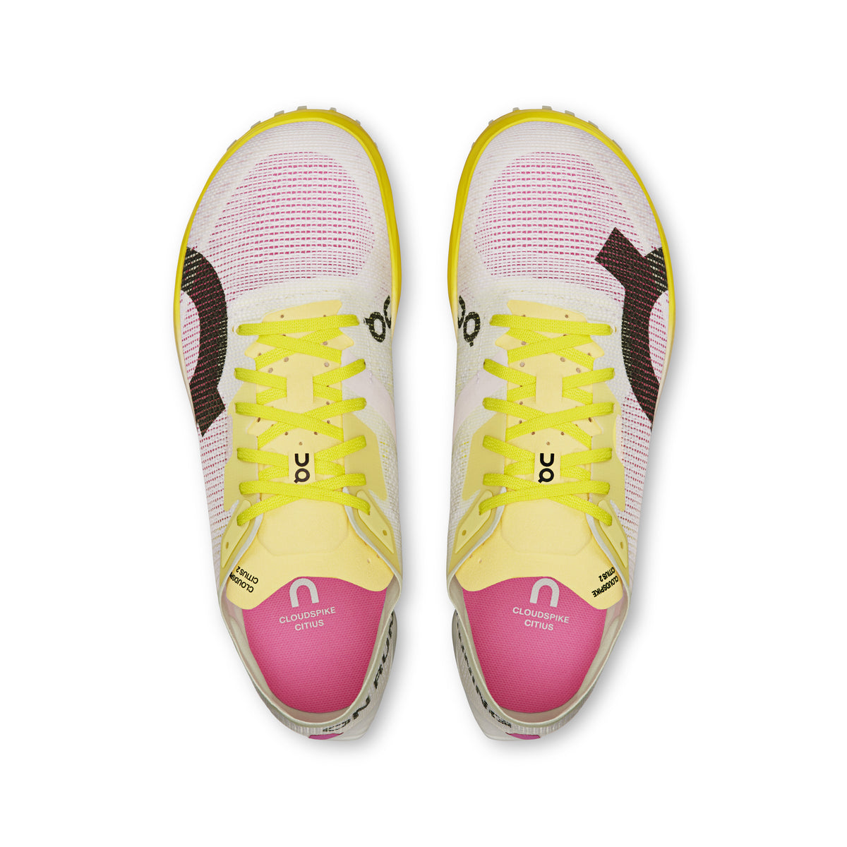On Cloudspike Citius 2 - Women's in White / Raspberry - view 2