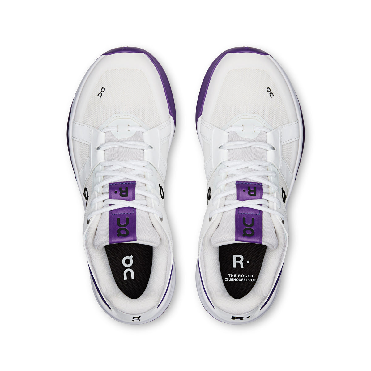 On THE ROGER Clubhouse Pro 2 - Women's in White / Amethyst - view 2