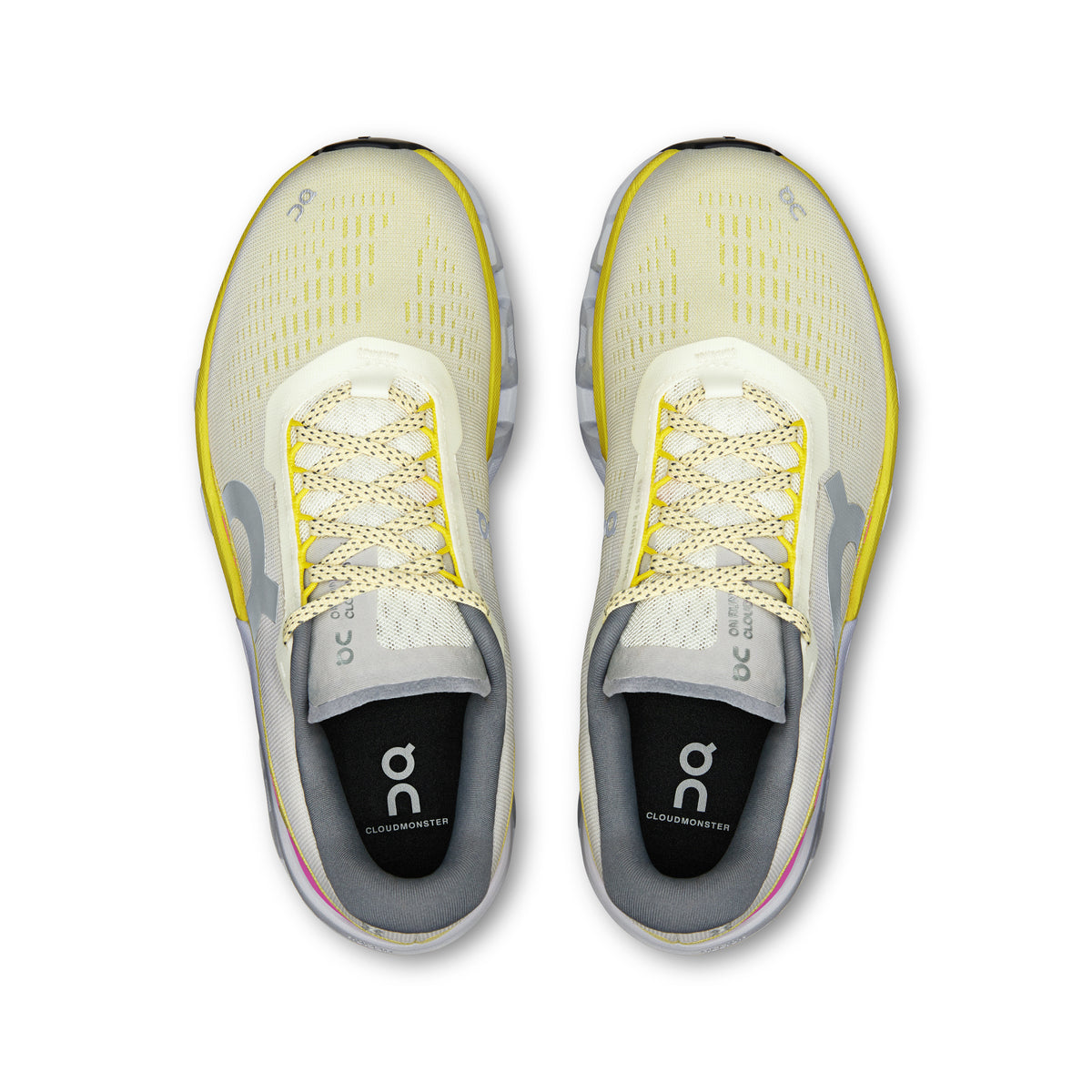 On Cloudmonster 2 - Women's - Limited Edition Ivory / Lime in Ivory / Lime - view 2